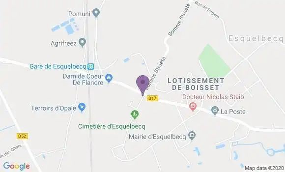 Localisation Esquelbecq Bp - 59470