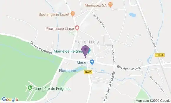 Localisation Feignies Bp - 59750
