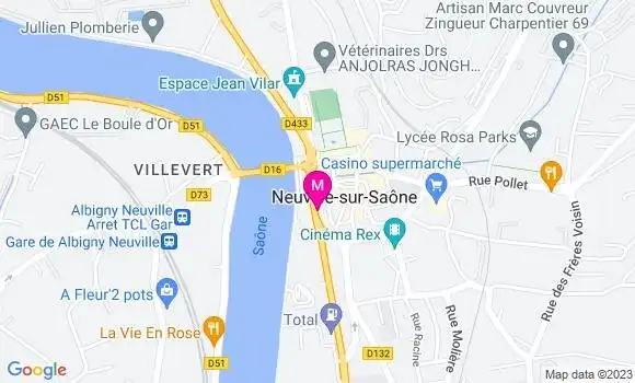Localisation Restaurant  Café de la Station