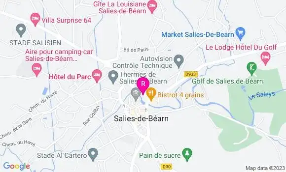 Localisation Crêperie du Saleys