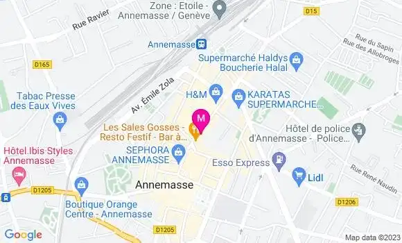 Localisation Pizzeria Le Corail