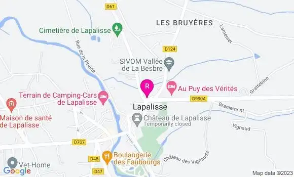 Localisation Hôtel Restaurant du Bourbonnais