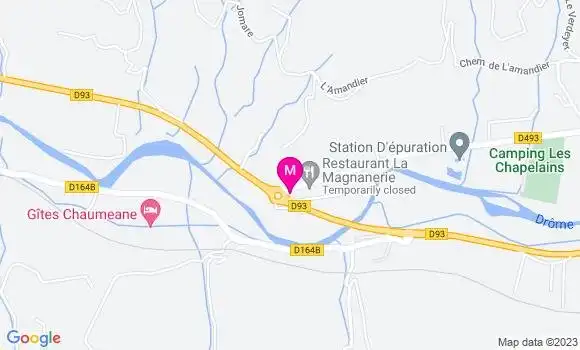 Localisation Restaurant  La Magnanerie