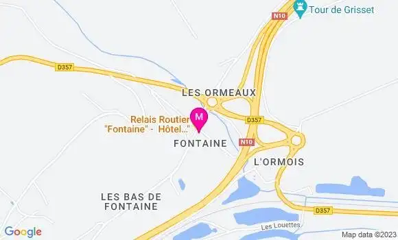 Localisation Restaurant Hôtel Relais Routier Fontaine