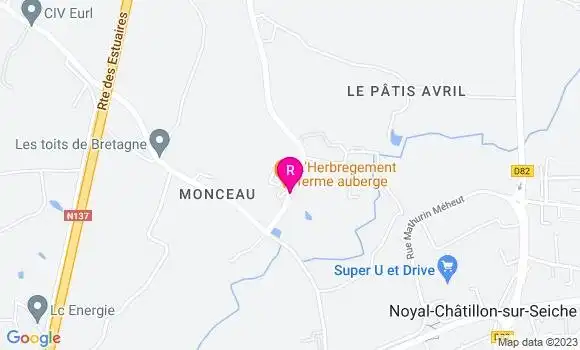 Localisation Ferme Auberge l