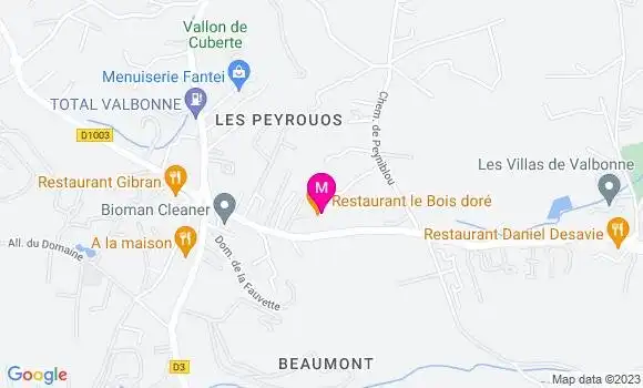 Localisation Restaurant  Le Bois Doré