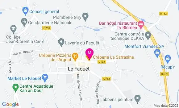 Localisation Crêperie La Sarrasine