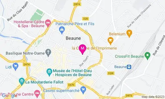 Localisation Restaurant  La Table de Guigone