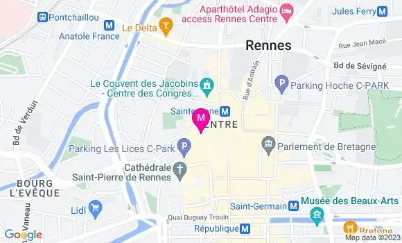 Localisation Restaurant  Le Pavillon