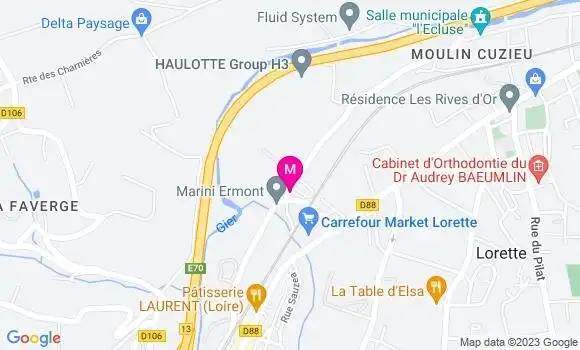 Localisation Restaurant  Le Lorettois