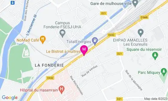 Localisation Le Bistrot à Huîtres