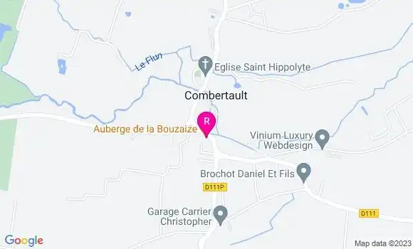 Localisation Auberge de la Bouzaize