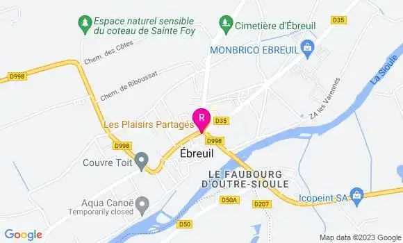 Localisation Restaurant  Les Plaisirs Partagés