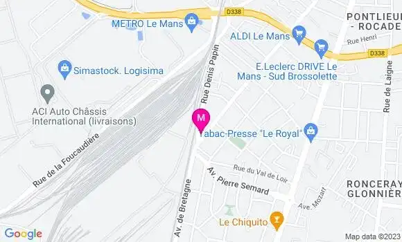 Localisation Restaurant  Le Rousseau
