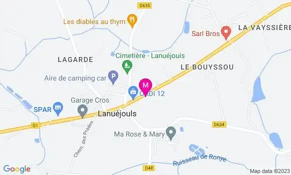 Localisation Restaurant  L