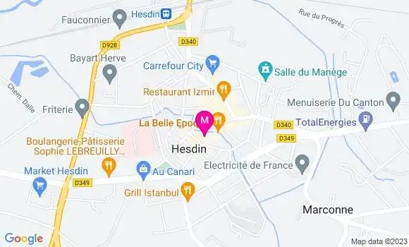 Localisation Restaurant  Le Café des Arts
