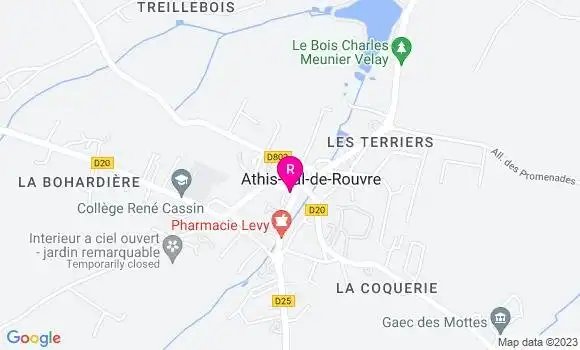 Localisation Restaurant Bar Colin Jean Pierre