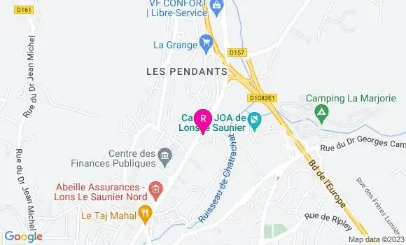 Localisation Restaurant  La Germandrée