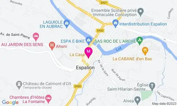 Localisation Restaurant  La Casa
