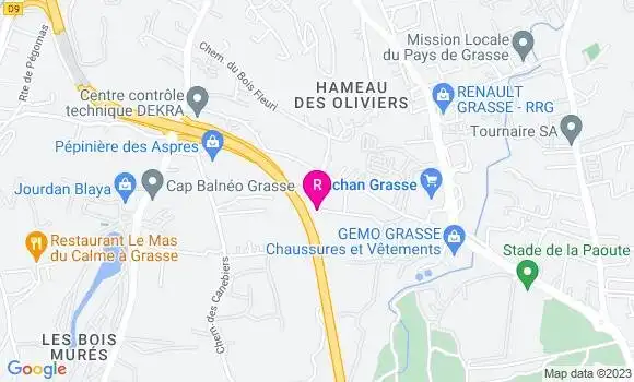 Localisation Restaurant  Le Paddock