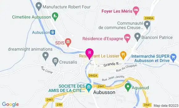 Localisation Restaurant  A la Terrade