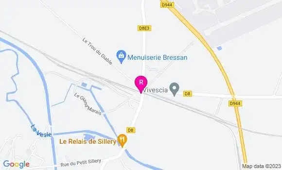 Localisation Restaurant  Le Relais de Sillery