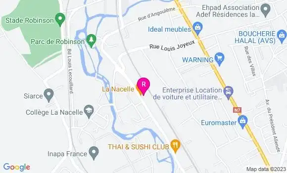 Localisation Restaurant Bar La Nacelle
