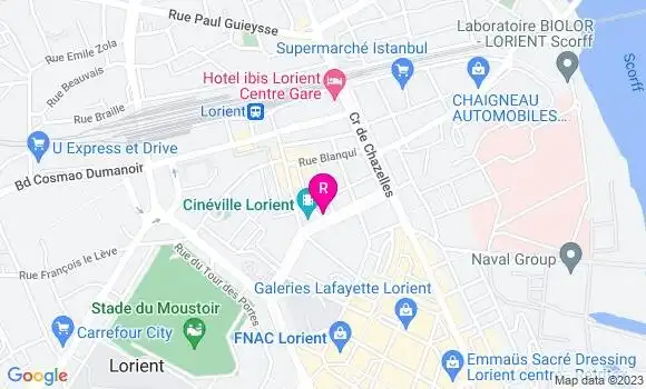 Localisation Restaurant  Le Scénario