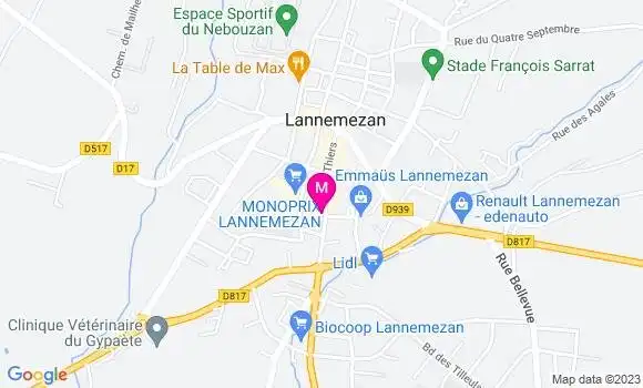 Localisation Pizzeria Le Francaro