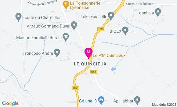 Localisation Restaurant Bar Le P