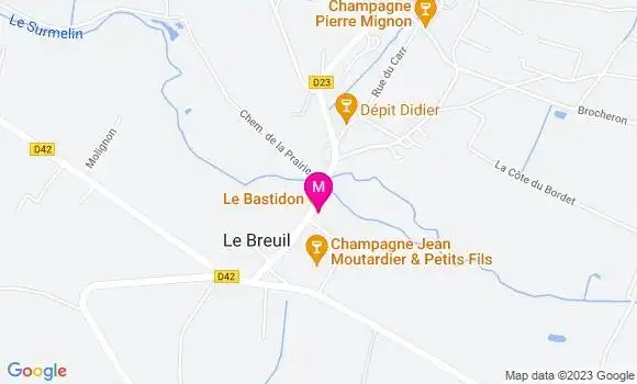 Localisation Restaurant  Le Bastidon