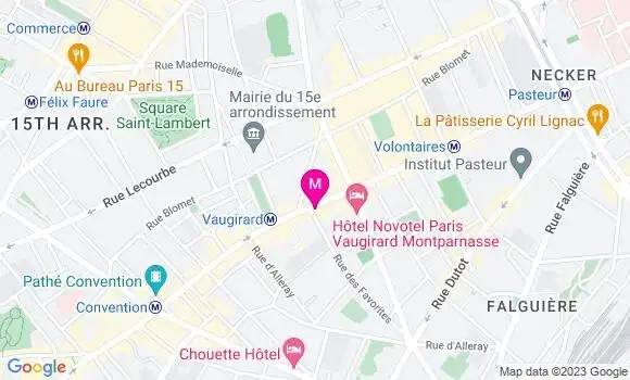 Localisation Restaurant  Les Ecrivains