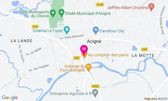 Localisation Restaurant  Le P