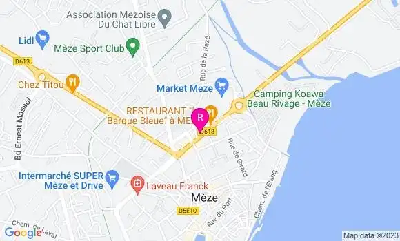 Localisation Restaurant  Villa les Palmiers