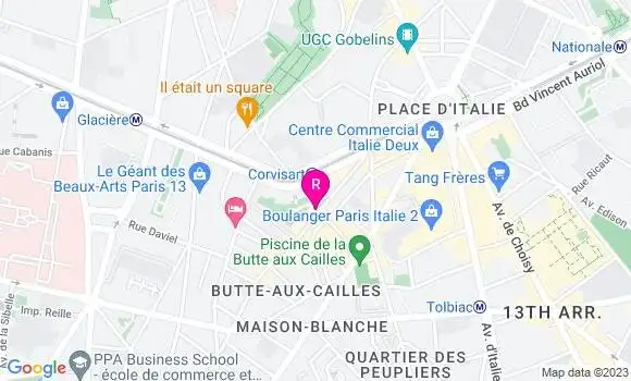 Localisation Restaurant  Chez Gladines
