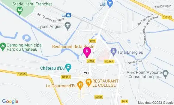 Localisation Restaurant de la Poste