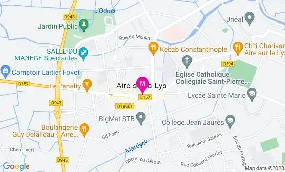Localisation Restaurant  Le Clos de la Lys