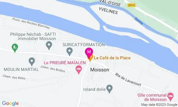 Localisation Auberge de la Boucle