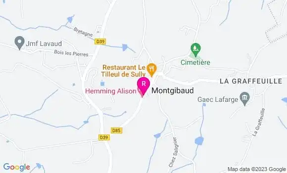 Localisation Restaurant  Le Tilleul de Sully
