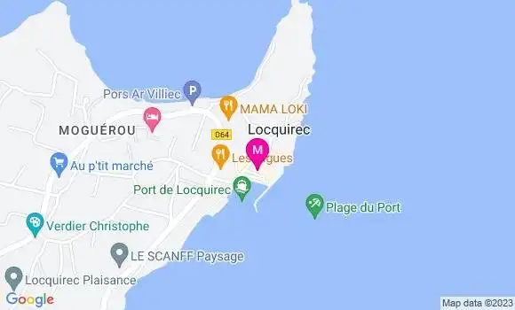 Localisation Brasserie de la Plage