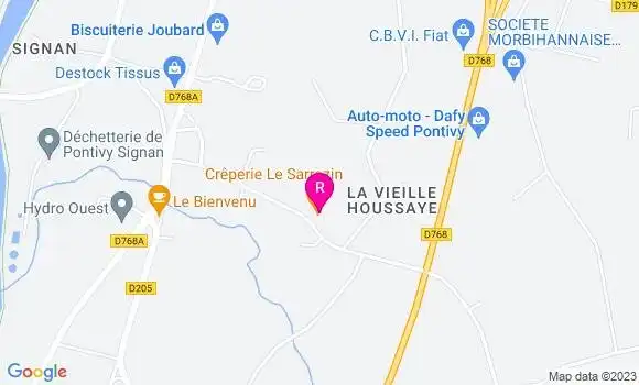 Localisation Crêperie Le Sarrazin