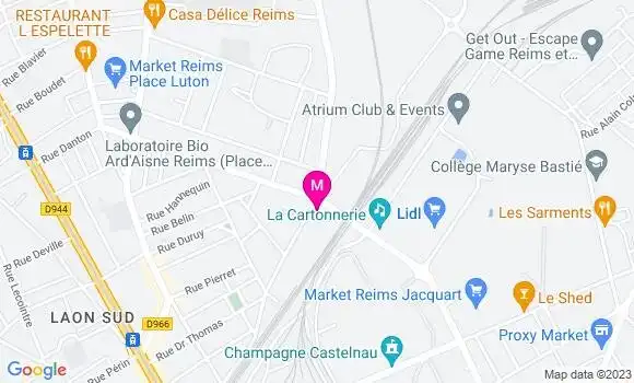 Localisation Pizzeria Top Pizza