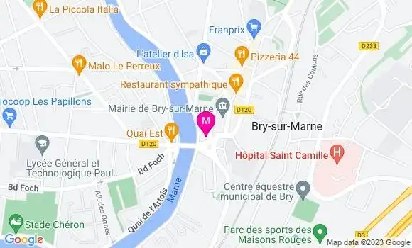 Localisation Restaurant  Le Joyau de la Marne