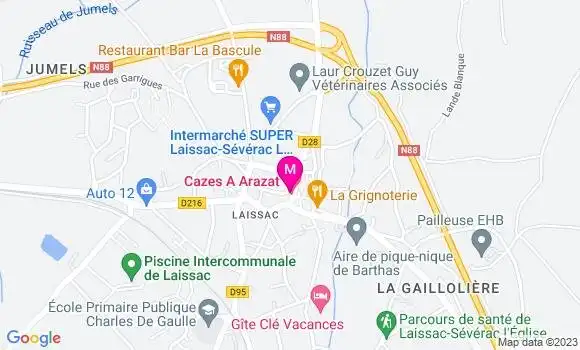 Localisation Restaurant  Cazes Arazat