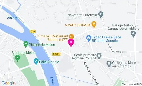 Localisation Restaurant  La Table Saint Just