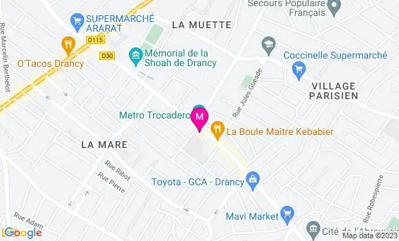 Localisation Restaurant Grill Tek