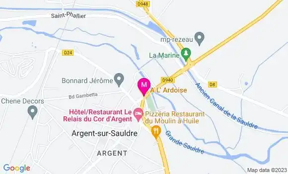 Localisation Restaurant  A l