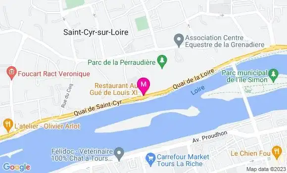 Localisation Restaurant  Au Gué de Louis Xi