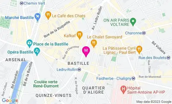 Localisation Restaurant Libanais Les Passagers de Beyrouth