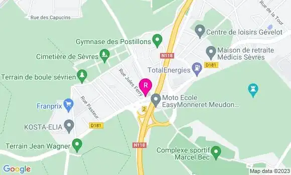 Localisation Auberge Garden